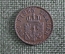 Монета 1 пфеннинг 1847 года, медь. Пруссия, Германия.