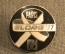 Значок "Международная выставка электроноргтехники "ELORG 1977" Париж", эмаль, ЛМД