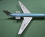 Самолет жестяной игрушечный, макет "ИЛ-62 KLM", СССР.