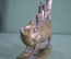 Латунная скульптура "Оркестр на спине у кота". Тяжелая, сплошное литье. Авторская работа.