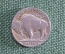 Монета 5 центов 1927 года. "Индеец буйвол". Никель. США. Америка.