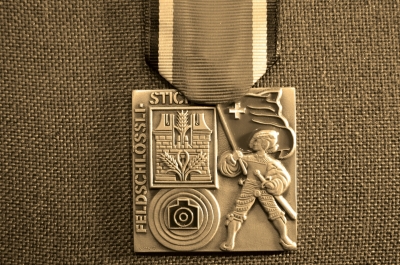 Стрелковая медаль, посвященная соревнованиям в Швице, Швейцария, 1990г.
