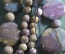 Бусы, ожерелье каменное. Полированный камень  Длина 35 см. Женское украшение.