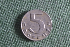 Монета 5 грошей 1932 года. Австрия. Groschen Osterreich. 
