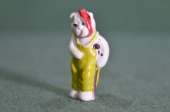 Игрушка, миниатюра "Кот Базилио, Набор Буратино". Колкий пластик.
