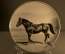 Тарелка фарфоровая, настенная "Скаковая лошадь" . Компания "Rosenberg". Германия. Конец 20 века.