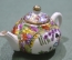 Чайник с пиалой фарфоровый, роспись, позолота. Змея. Китай, клеймо, 2-я половина 20-го века