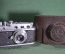 Фотоаппарат «Зоркий-С», с кофром. № 58029408. Объектив Индустар-22. 1958 год, СССР.
