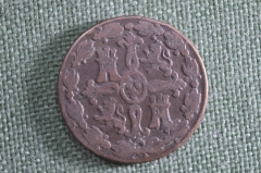 Монета 8 мараведи 1833 года. Фердинанд. Медь. Испания. 