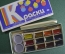 Набор акварельных красок (12 цветов, с кисточкой). Новый. Мосбытхим, 1970-е годы. СССР.