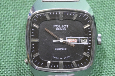 Часы "Полет", Poljot, 23 камня. С календарем, автоподзавод. automatic. СССР.