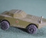 Игрушка БРДМ-1, бронеавтомобиль амфибия, металл. Серия Военная техника. ТПЗ, СССР.