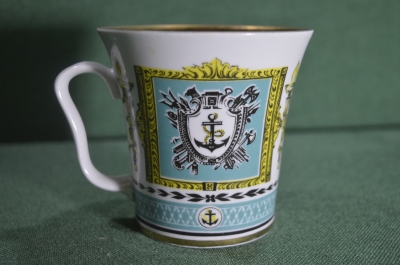 Кружка "Морская, Ленинград. Якорь". ЛФЗ, СССР.