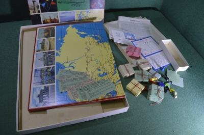 Настольная игра "Вокруг света" Around the world, на немецком с русскими подсказками. Зап/ Германия
