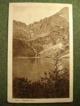 Открытка "Татры. Озеро Моске-Око". Morskie oko. N 12. Краков, Польша. 