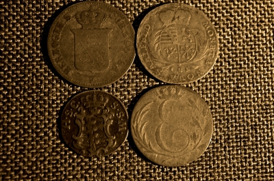 Земельные монеты Sachsen-Coburg, 1763-1847гг.