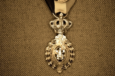 Медаль "За трудовое отличие", 1 класса (с розеткой). "Нравственность и Мораль", Бельгия.