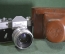Фотоаппарат "Зенит 3", пленочный N 61033859. Объектив Гелиос-44. В кофре. Условно рабочий.