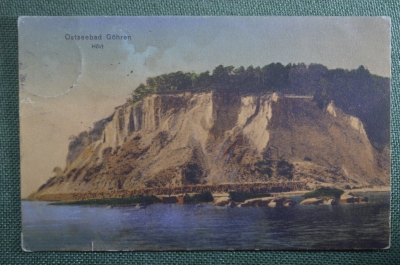 Открытка старинная "Остзебад-Гёрен". Цветная. Ostseebad. Gohren. Германия.