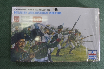 Солдатики коллекционные "Прусская и Австрийская пехота войны Наполеон 1815". ESCI. США. 1980-е годы