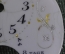 Циферблат старинный запчасти к карманным часам "Hebdomas 8 дней". Эмаль. Европа.