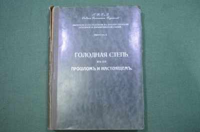 Книга старинная, очерк "Голодная степь в ее прошлом и настоящем", Караваев. Петроград, 1914 год.