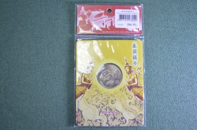 Монета 20 бат 1995 года. Форум АСЕАН ASEAN Год окружающей среды. Блистер. Таиланд.