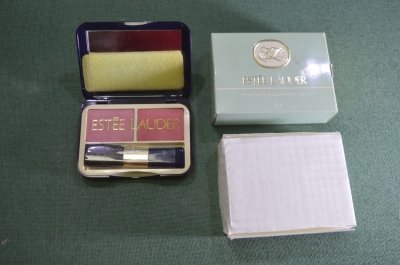 Косметика румяна "Estee Lauder tender blusher duo". Оригинальная упаковка. Винтаж. Франция.