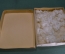 Коробка от набора елочных игрушек "Малютка Дед мороз лыжник заяц белка". Каталог. СССР.