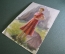 Картина, рисунок "Женщина в красном платье". Бумага, акварель.