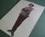 Рисунок, набросок для журнала мод "Женщина в спортивных штанах и свитере". 1950 -е годы. Мода, стиль