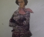 Рисунок, набросок для журнала мод "Женщина в спортивных штанах и свитере". 1950 -е годы. Мода, стиль