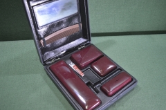 Несессер дорожный, Travelling dressing case. Набор. СССР. Смоленск. 1988 год.