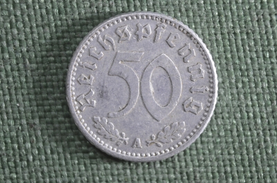 Монета 10 рейхспфеннигов, пфеннигов 1940 года. Буква А. Рейх. Reichspfennig, Deutsches Reich.