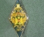 Знак, значок, ромб "МГСУ, 1991 год". Московский государственный строительный университет. 