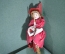 Игрушка подвесная мягконабивная кукла "Баба Яга". Ручная работа. СССР.