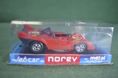 Машинка модель "835 Ferrari 008 312 P". Norev Jet Car. Оригинальная коробка. Франция. 1970-е.