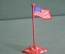 Солдатик индеец ковбой "Флаг Америка Конфедерация". Timpo. Elastolin. 1970-е.