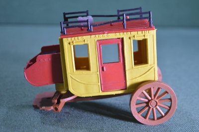 Игрушка "Карета US mail". Чемодан. Солдатики Дикий Запад. Timpo. Великобритания. 1970е.