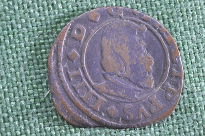 Монета 16 мараведи 1661 года. Испания. Филипп VI.
