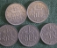 Монеты 6 пенсов периода 1939 - 1951 гг., Великобритания. Подборка, 5 штук.