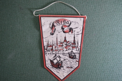 Вымпел "Рига" ,"Riga". СССР.