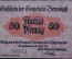 Бона, банкнота, Нотгельд 50 пфеннигов 1917 года, Брнсбах, Германия.