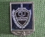 Знак, значок "60 лет Советской милиции", стекло