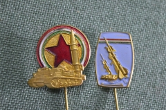 Знак значок "Артиллерия", Венгрия, 2 штуки одним лотом, нечастые