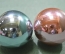 Елочные игрушки шары СССР ,  1970-1980-е, 2 штуки одним лотом.