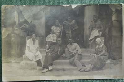 Фотография групповая, мужчин и женщин (артисты). 1920-1930-е годв СССР.